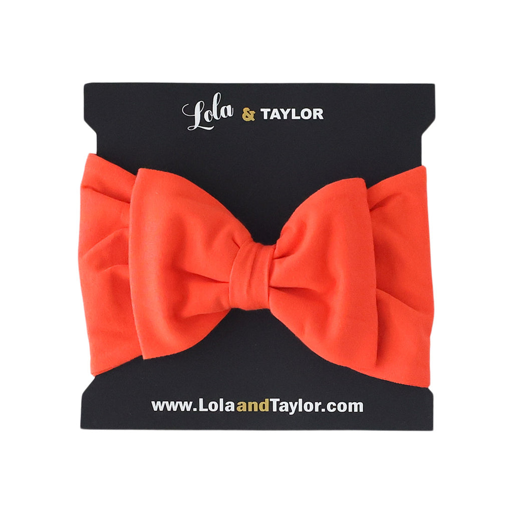 Lola & Taylor Top Knot Headband - Candy Red - HoneyBug 