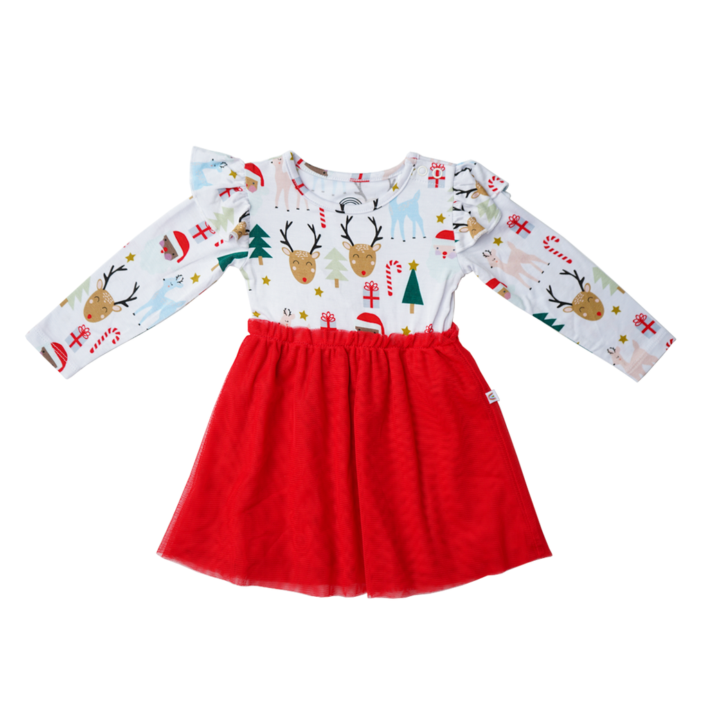 Santa and Friends Christmas Dress - HoneyBug 