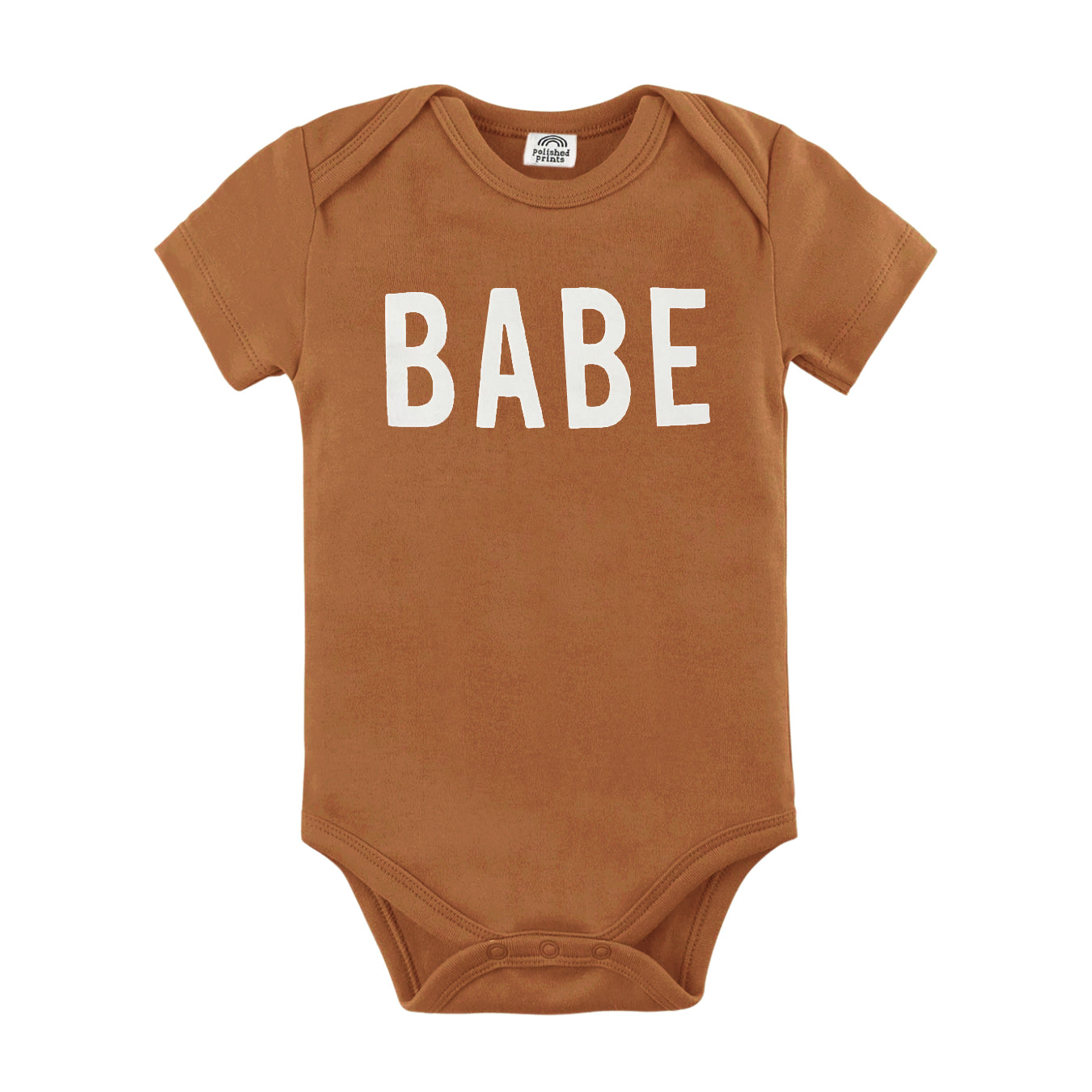 BABE Infant Onesie- Brown - HoneyBug 