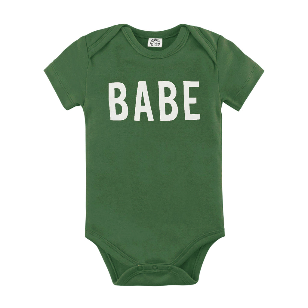 BABE Infant Onesie- Green - HoneyBug 