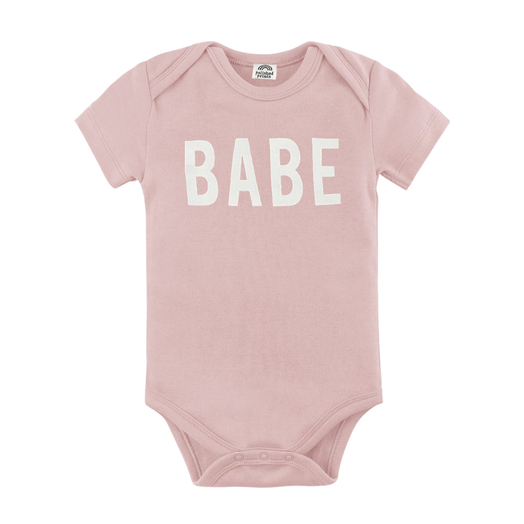 BABE Infant Onesie- Pink - HoneyBug 
