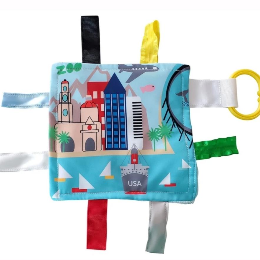 San Diego, California - Baby City Learning Crinkle Squares 8