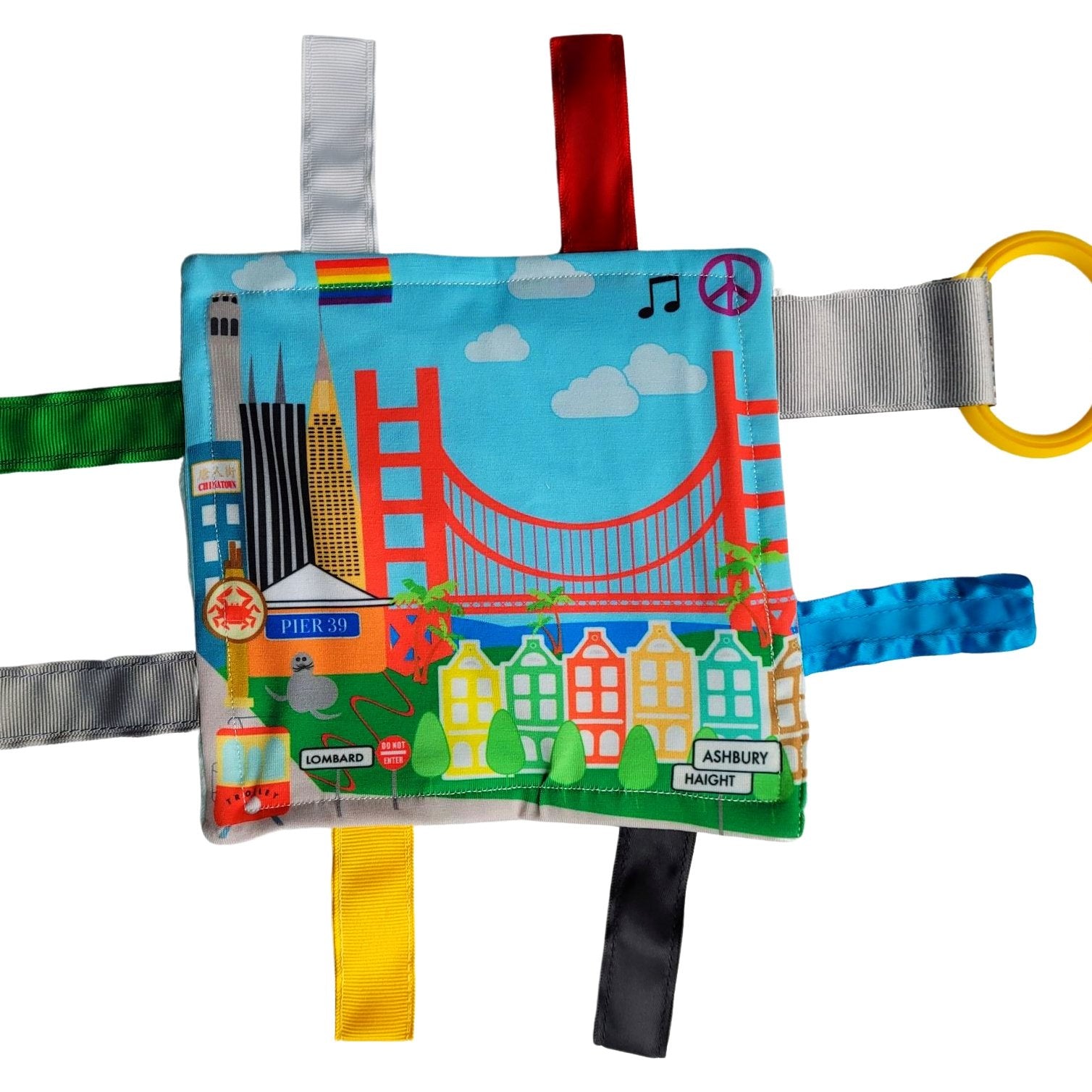 San Francisco, California - Baby City Learning Crinkle Squares 8