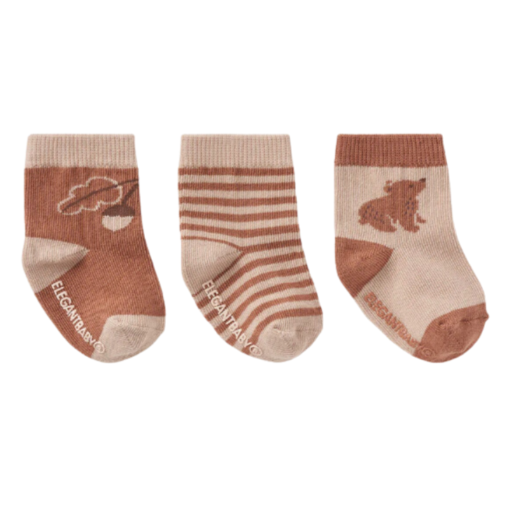 Bear 3-pack Sock Set - HoneyBug 