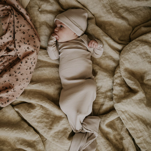 The Baby Gown - Sand - HoneyBug 