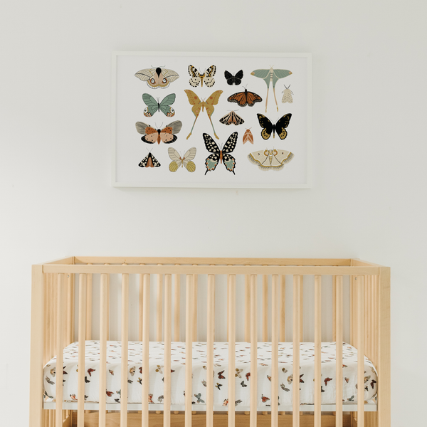 Butterfly Migration Crib Sheet - HoneyBug 
