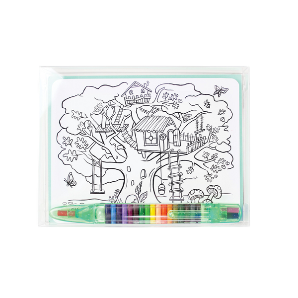 Box of 12 - Kids Color-In Postcard Kit - HoneyBug 
