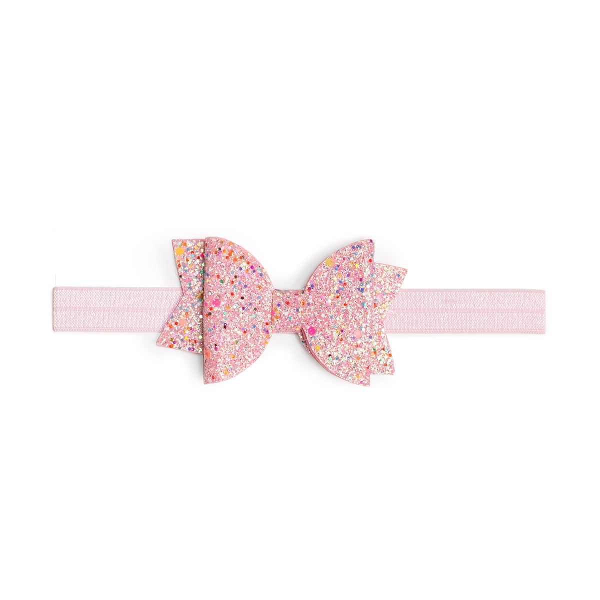 Pink Sprinkle Bow Baby Headband - Valentine's Day Baby - HoneyBug 