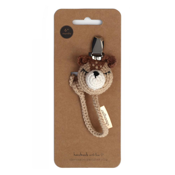 Fawn Pacifier Clip - HoneyBug 