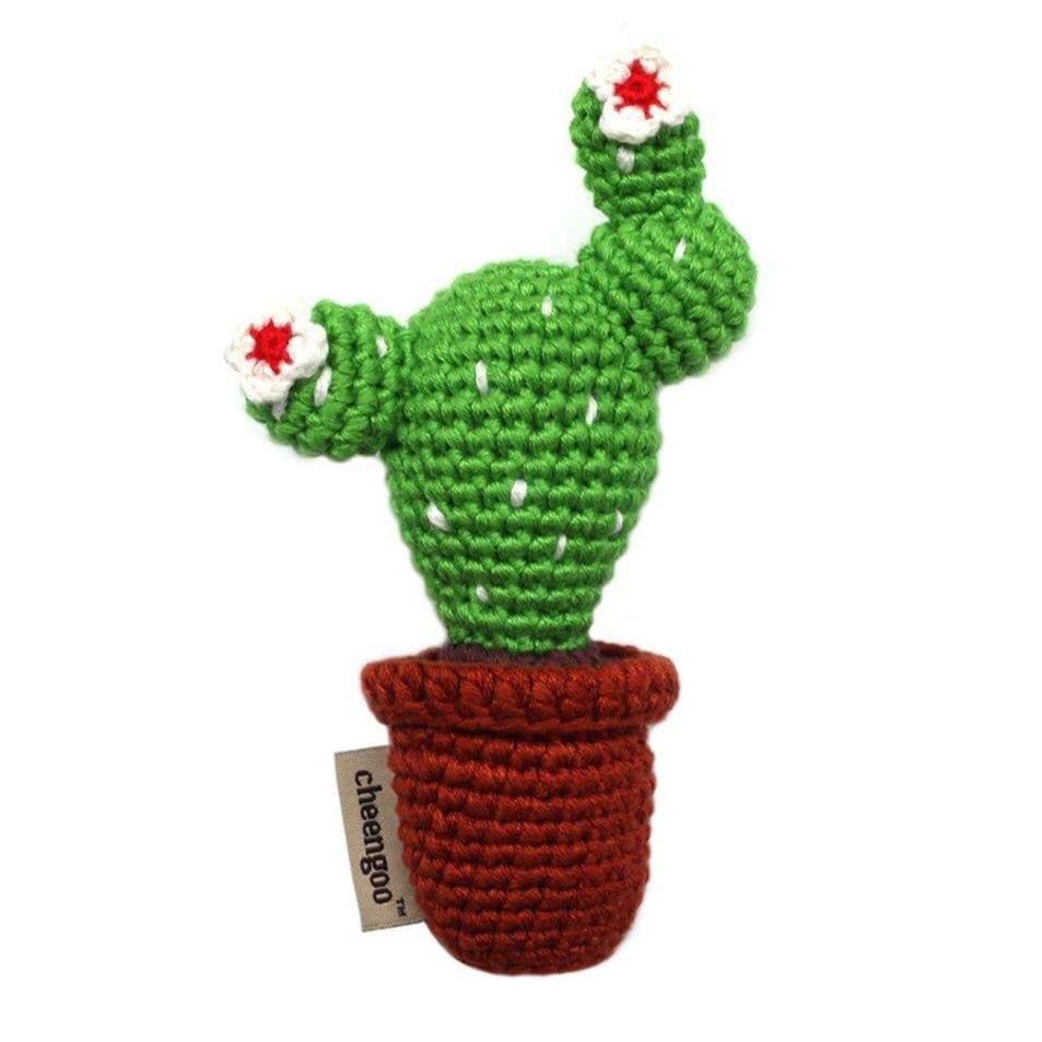 Cactus Hand Crocheted Rattle - HoneyBug 
