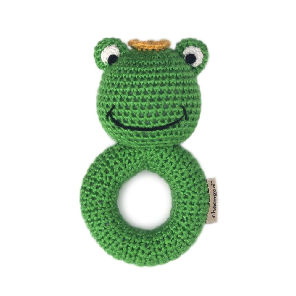 Frog Ring Hand Crocheted Rattle - HoneyBug 