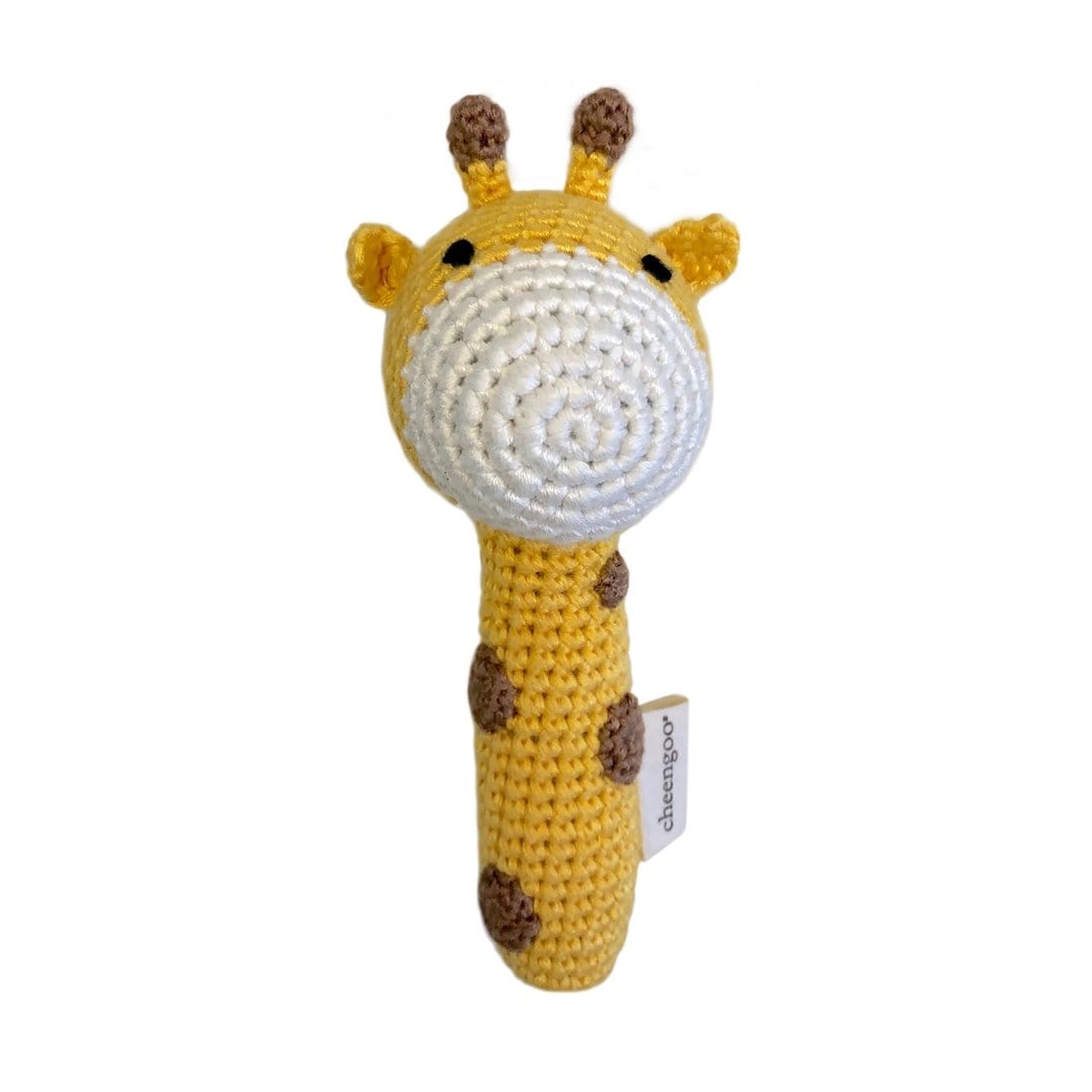 Giraffe Stick Hand Crocheted Rattle - HoneyBug 