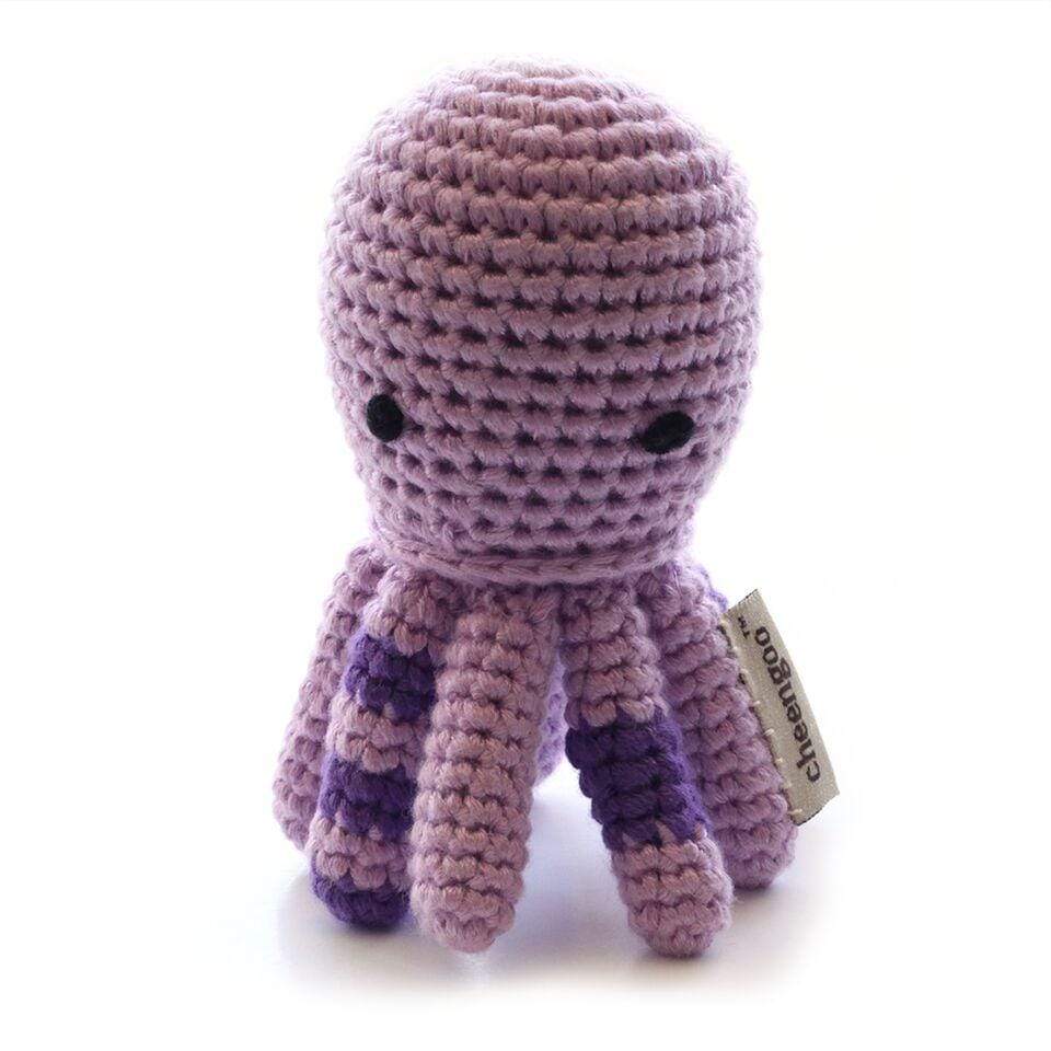 Octopus Rattle - Purple - HoneyBug 