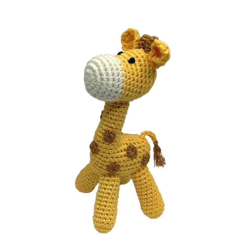 Standing Giraffe Hand Crocheted Rattle - HoneyBug 