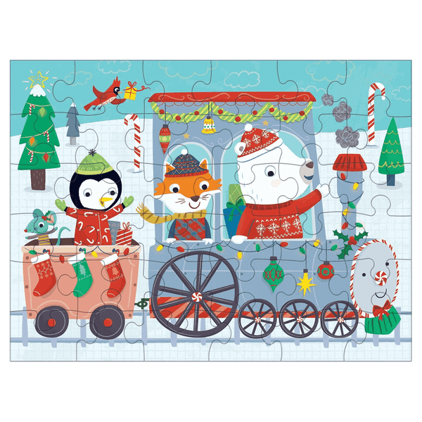 Christmas Train Puzzle To Go - HoneyBug 