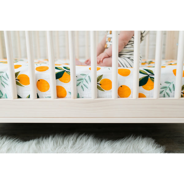 Clementine Crib Sheet - HoneyBug 
