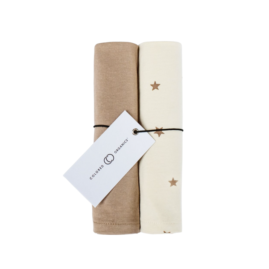 Burp Cloth (2-pack) - Truffle and Nova - HoneyBug 