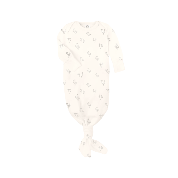 Landry Infant Gown - Sprig Print - HoneyBug 