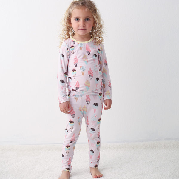 Cool Scoops Pink Pajama - HoneyBug 