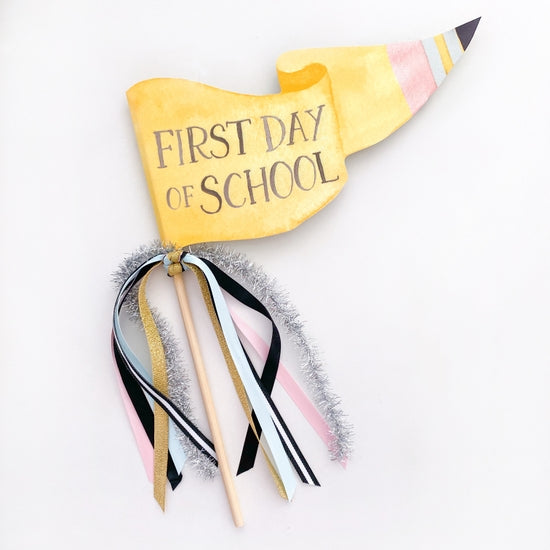 First Day of School Party Pennant - HoneyBug 