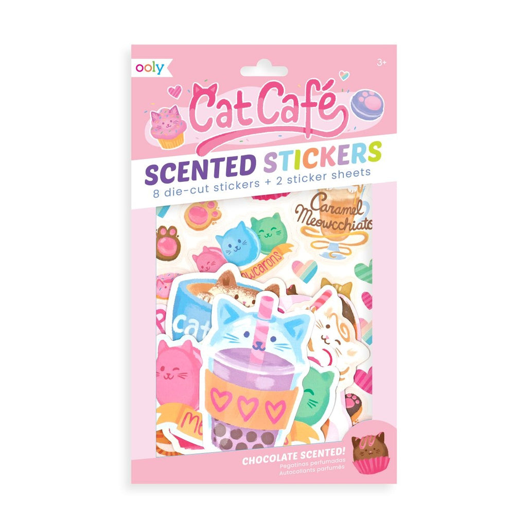 Cat Cafe Scented Stickers - HoneyBug 