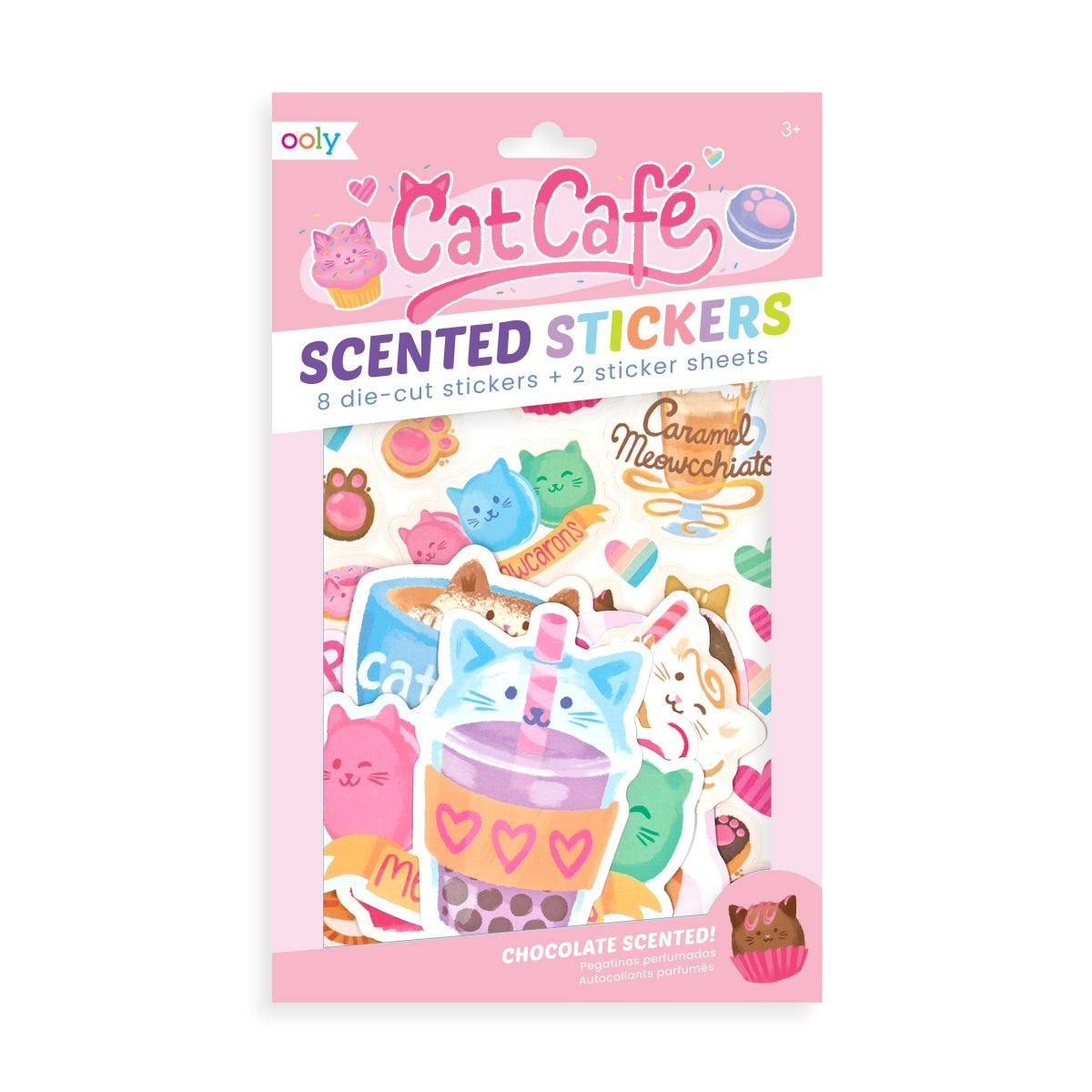 Cat Cafe Scented Stickers - HoneyBug 
