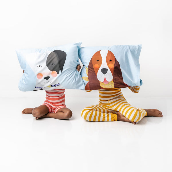 2-pack Dog Print Standard Size Pillowcases - HoneyBug 