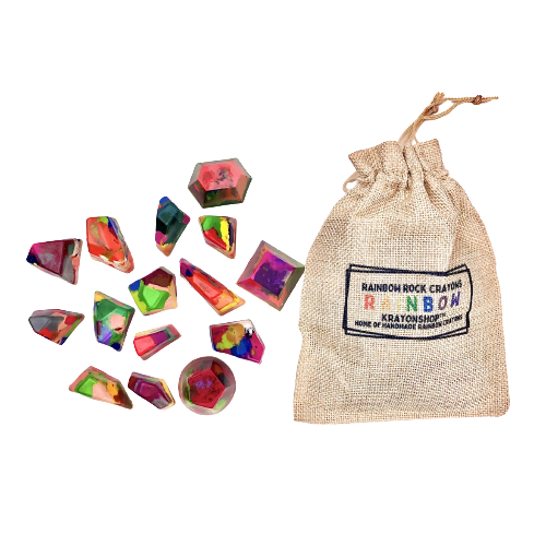 Rainbow Rocks Crayons - HoneyBug 