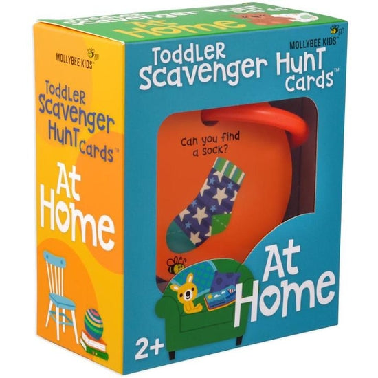 Toddler Scavenger Hunt Cards - At Home - HoneyBug 