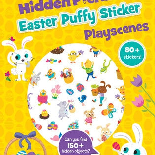 Easter Hidden Pictures Puffy Stickers - HoneyBug 