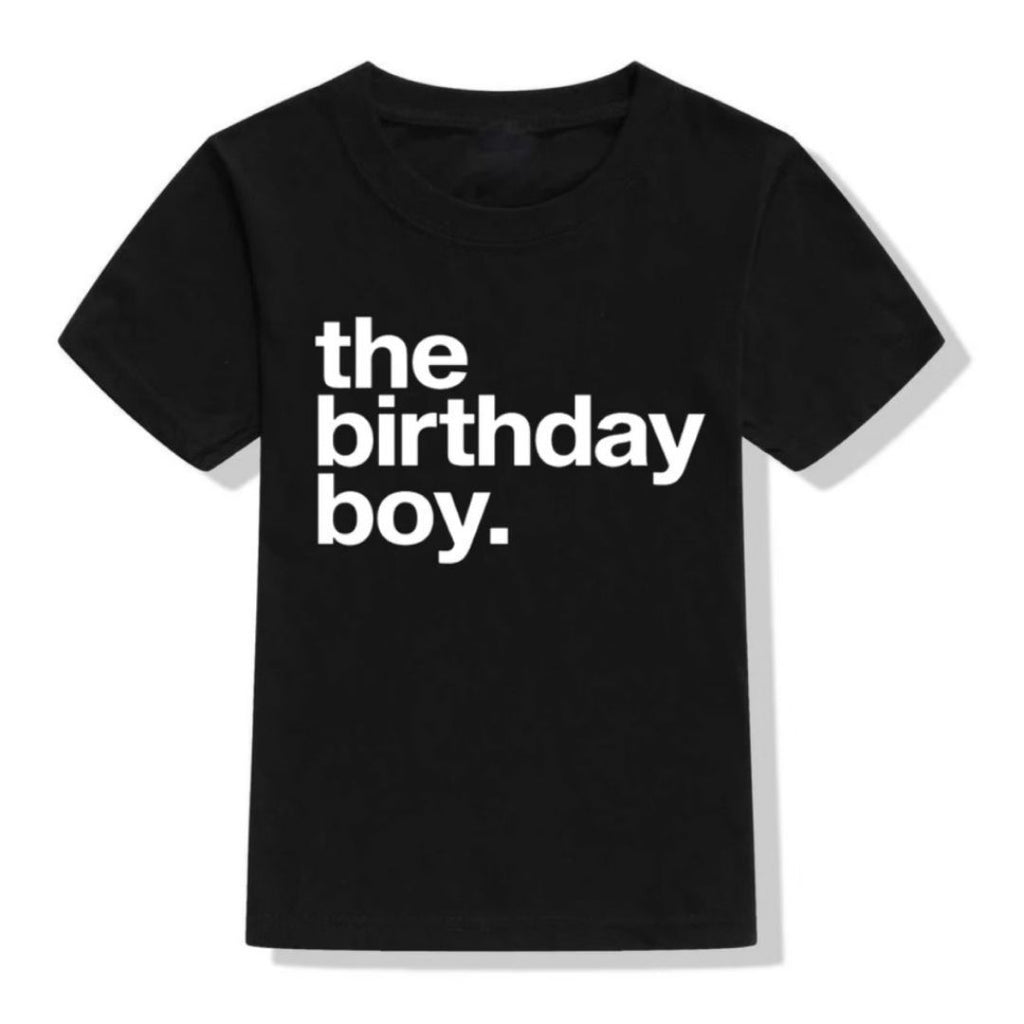 The Birthday Boy Black T-Shirt - HoneyBug 