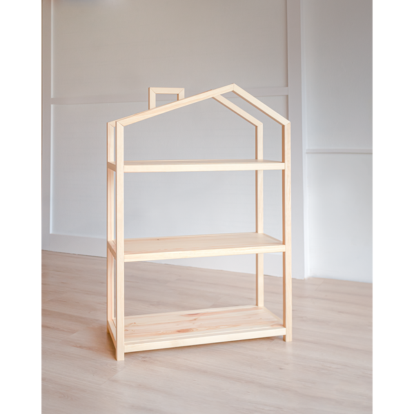 Aidan Wooden House Shelf - HoneyBug 