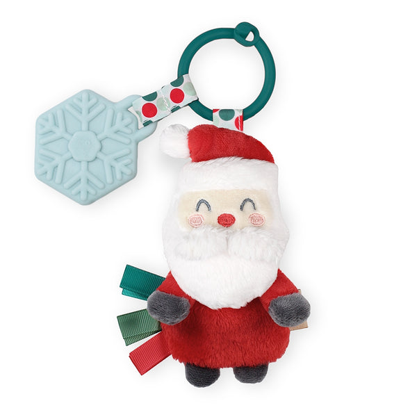 Holiday Itzy Pal™ Plush + Teether - Santa - HoneyBug 