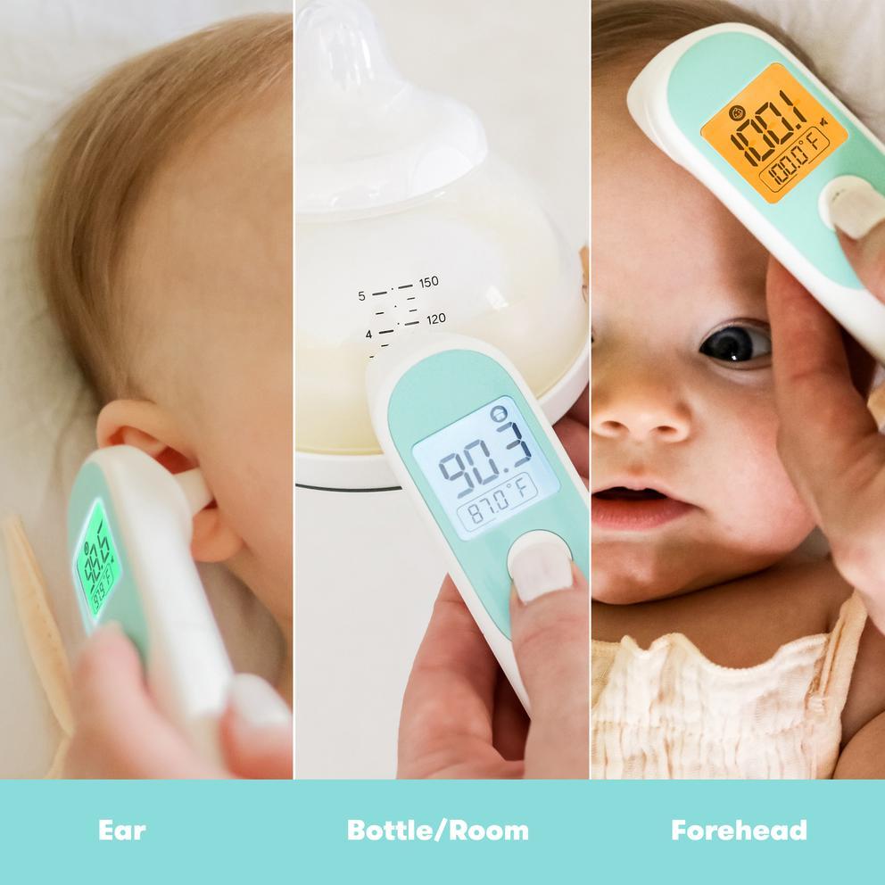 3-in-1 Ear, Forehead + Touchless Infrared Thermometer - HoneyBug 