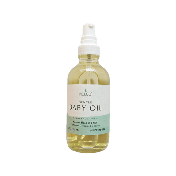 Gentle Baby Oil: Natural massage oil that relaxes your baby and gently nourishes skin. 4oz glass bottle by NOLEO - HoneyBug 