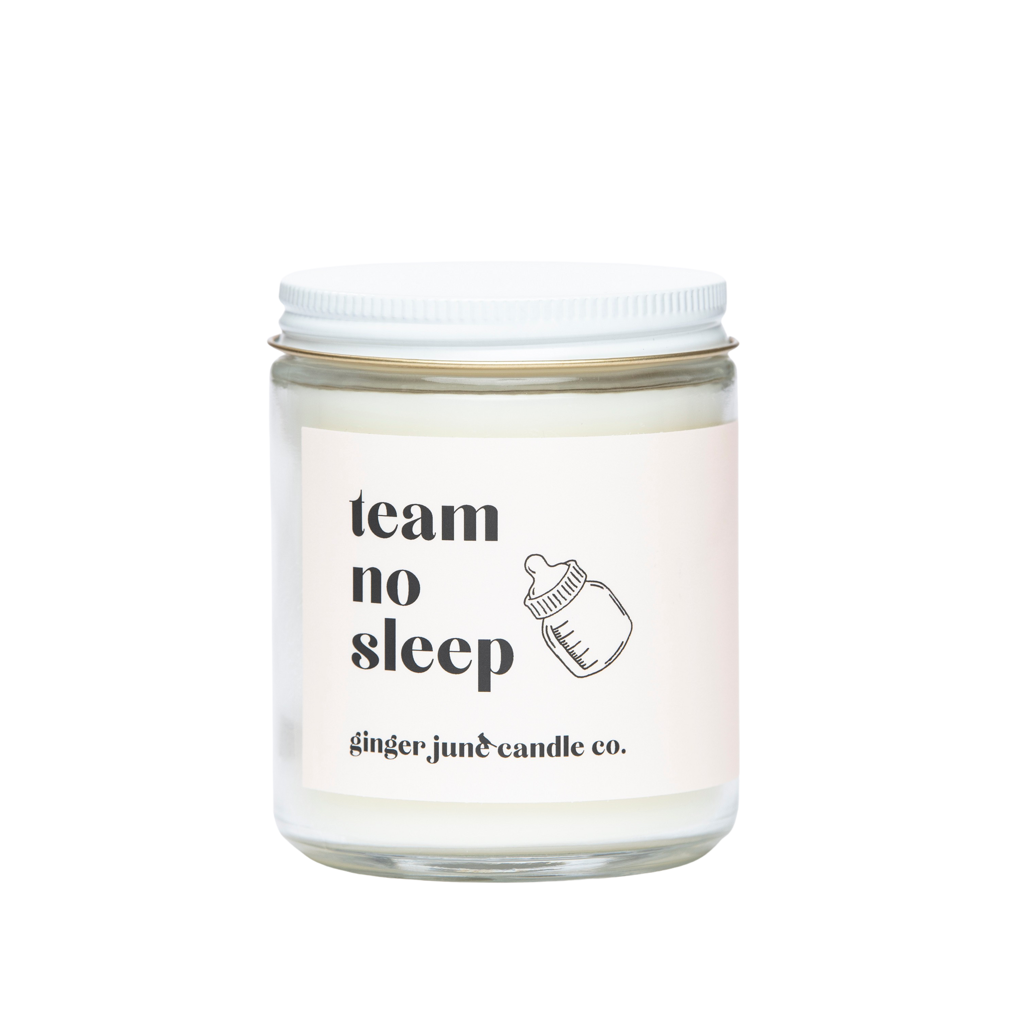 TEAM NO SLEEP • NON TOXIC SOY CANDLE • COCONUT VANILLA - HoneyBug 