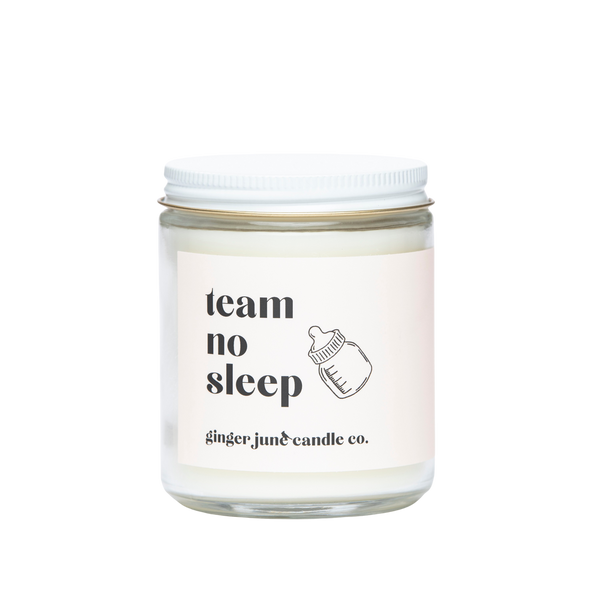 TEAM NO SLEEP • NON TOXIC SOY CANDLE • COCONUT VANILLA - HoneyBug 