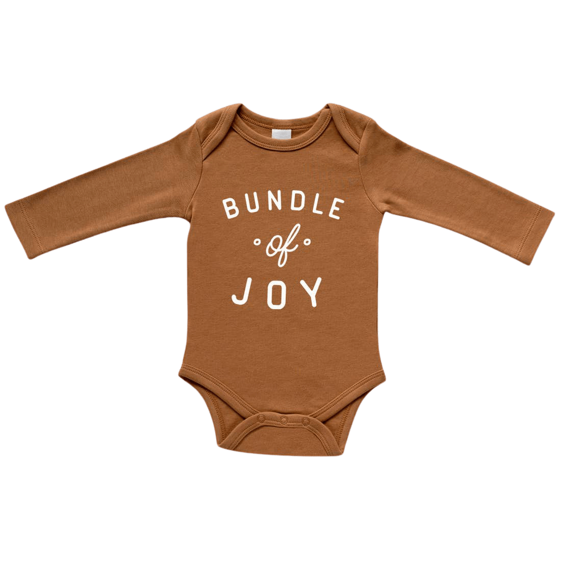 Bundle of Joy Long Sleeve Bodysuit - Camel - HoneyBug 