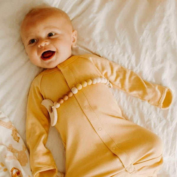 Baby Gown - Ochre - HoneyBug 