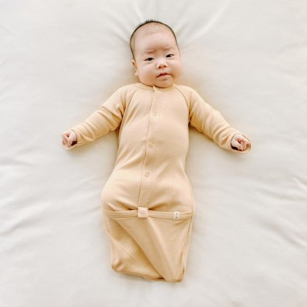 Baby Gown - Sand - HoneyBug 