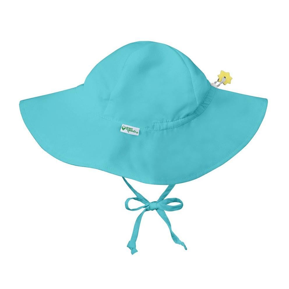 Brim Sun Protection Hat - Aqua - HoneyBug 