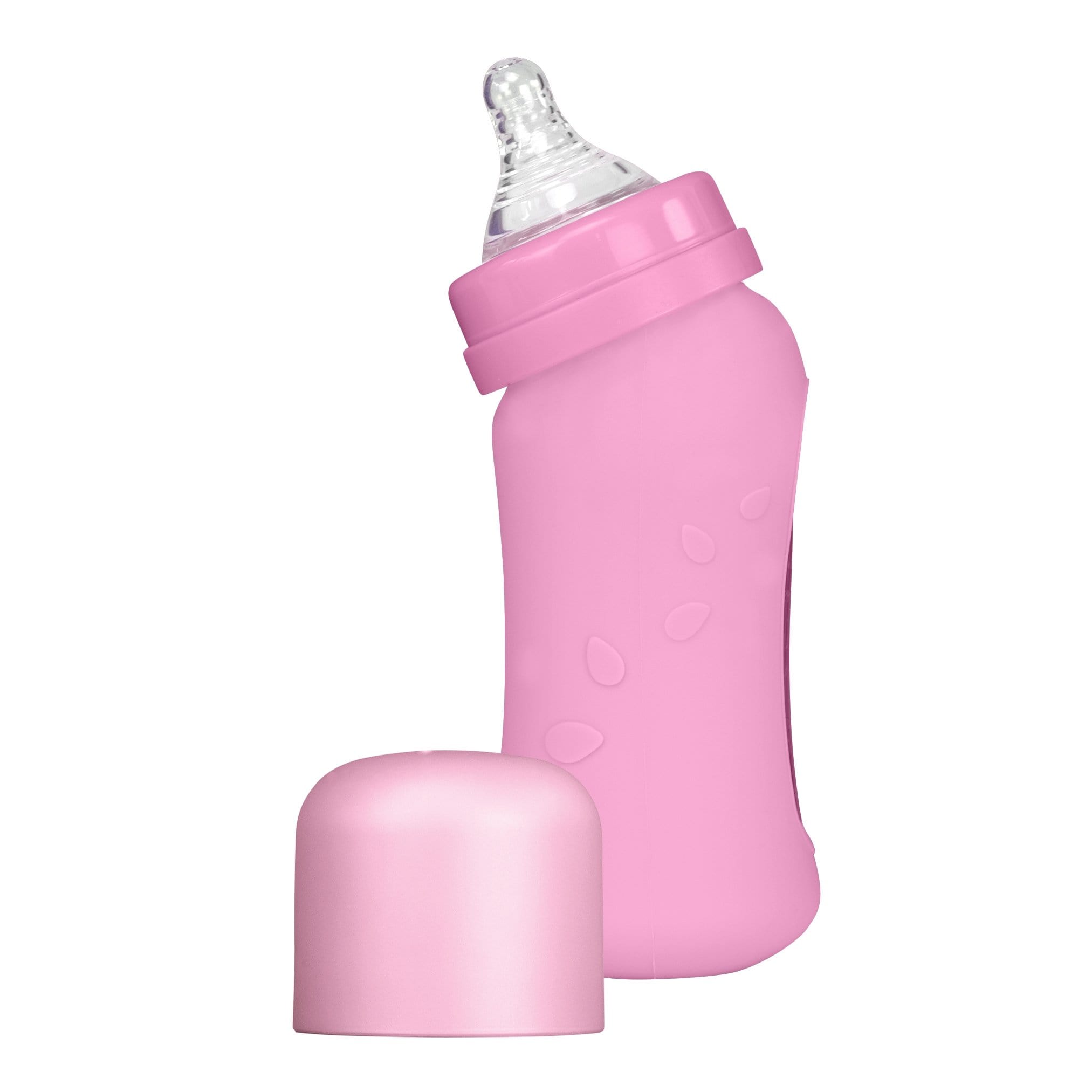 Sprout Ware® Baby Bottle made from Plants & Glass - Pink - 8oz - HoneyBug 