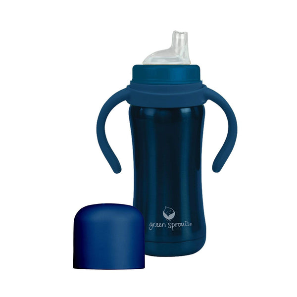 Sprout Ware® Sippy Cup made from Plants & Stainless Steel - Navy - HoneyBug 