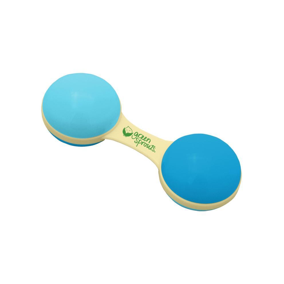 Sprout Ware Dumbbell Rattle - Blue - HoneyBug 