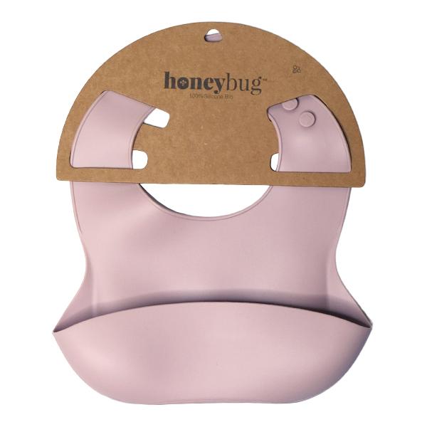 Silicone Baby Bib - Berry - HoneyBug 