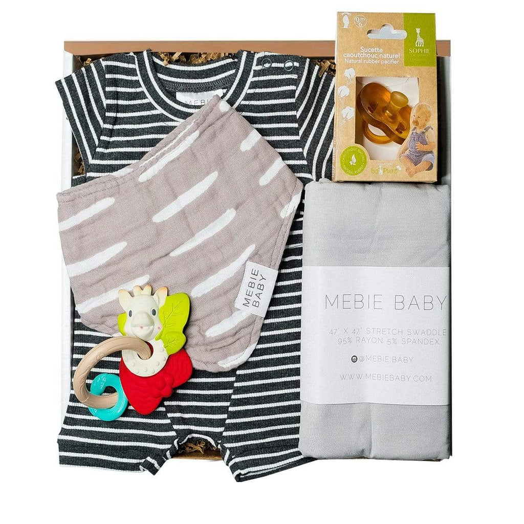 Modern Baby Essentials -  Striped Gray - HoneyBug 