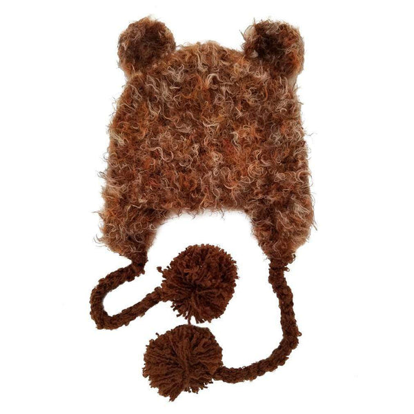 Brown Bear Beanie Hat - HoneyBug 