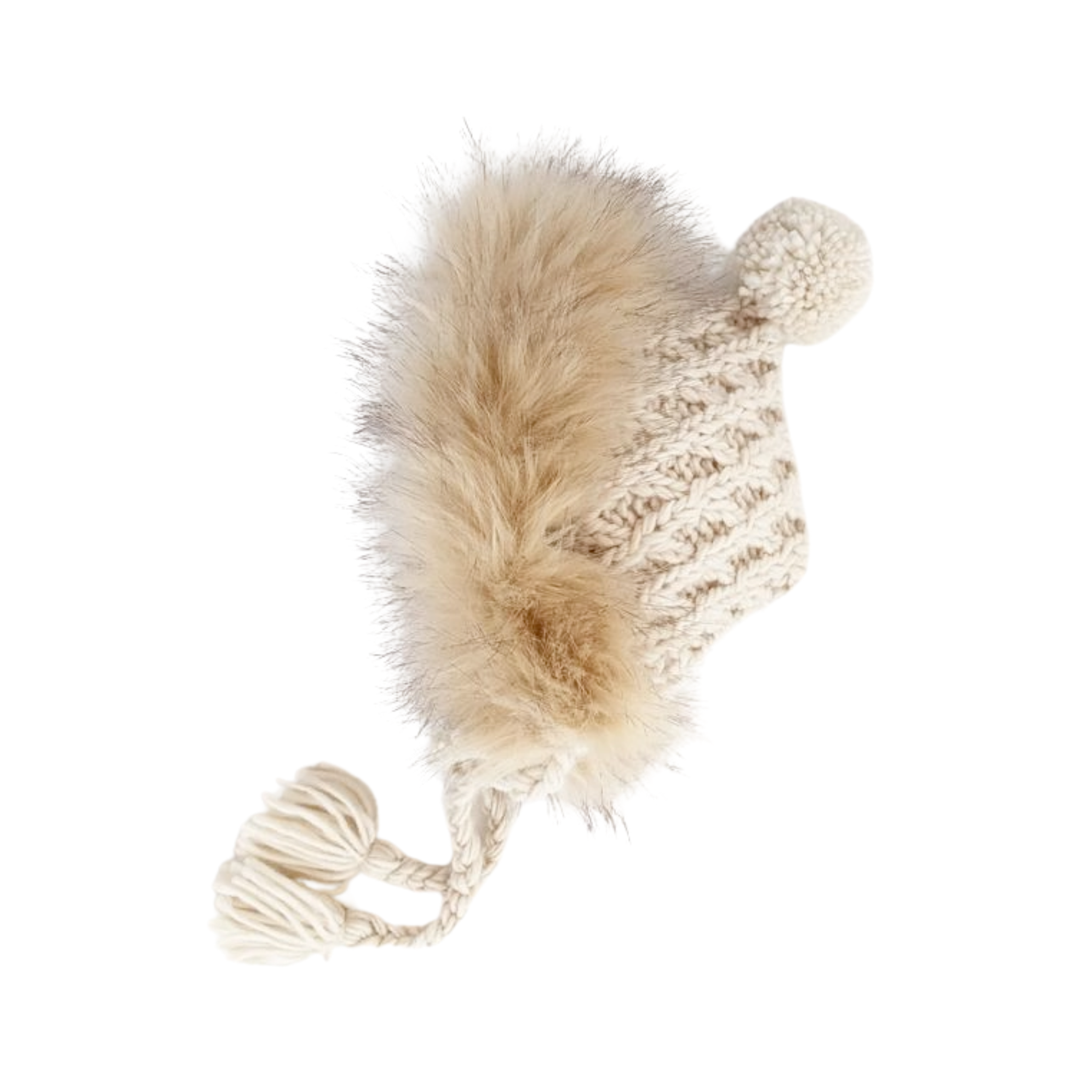 Fur Bonnet in Natural - HoneyBug 
