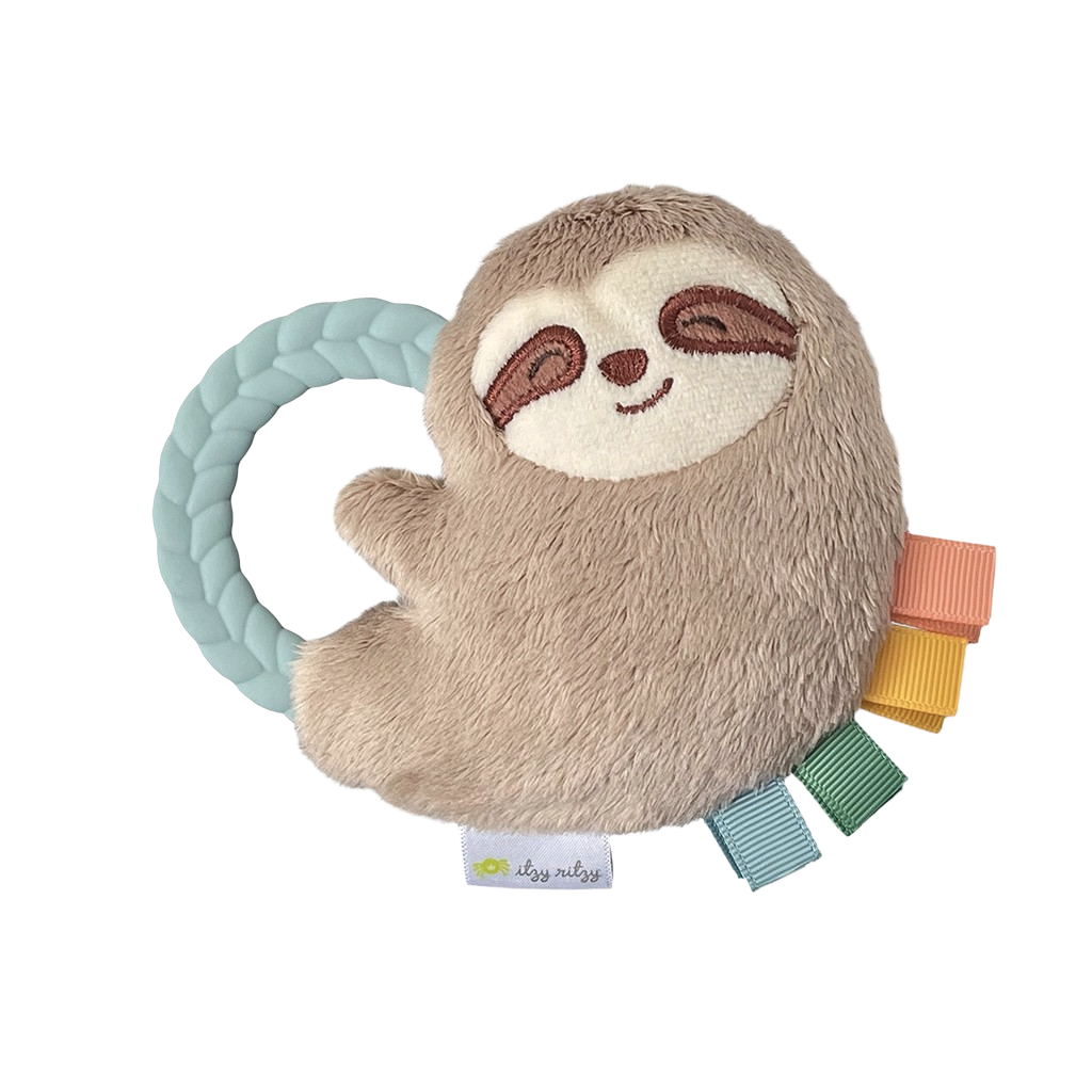 Sloth Ritzy Rattle Pal™ Plush Rattle Pal with Teether - HoneyBug 