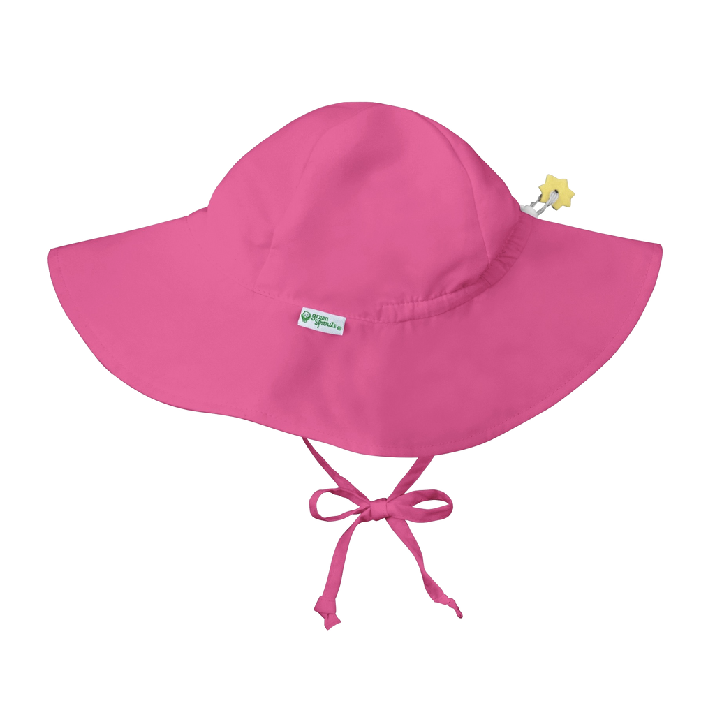 Brim Sun Protection Hat - Hot Pink - HoneyBug 